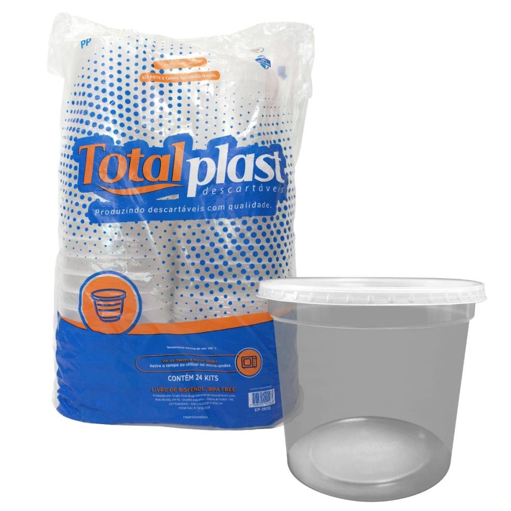 Pote Redondo 1500ML Totalplast