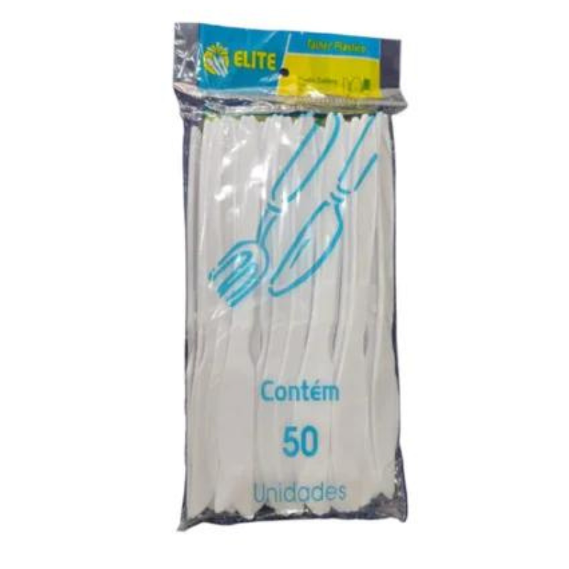 Faca Sobremesa Descartável Elite c/50 UN_1