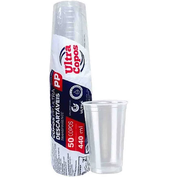Copo Plástico Descartável Ultra PP 440ML - Unitário