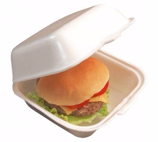 Hamburgueira Isopor Th02 M Totalplast c/ 100 UN